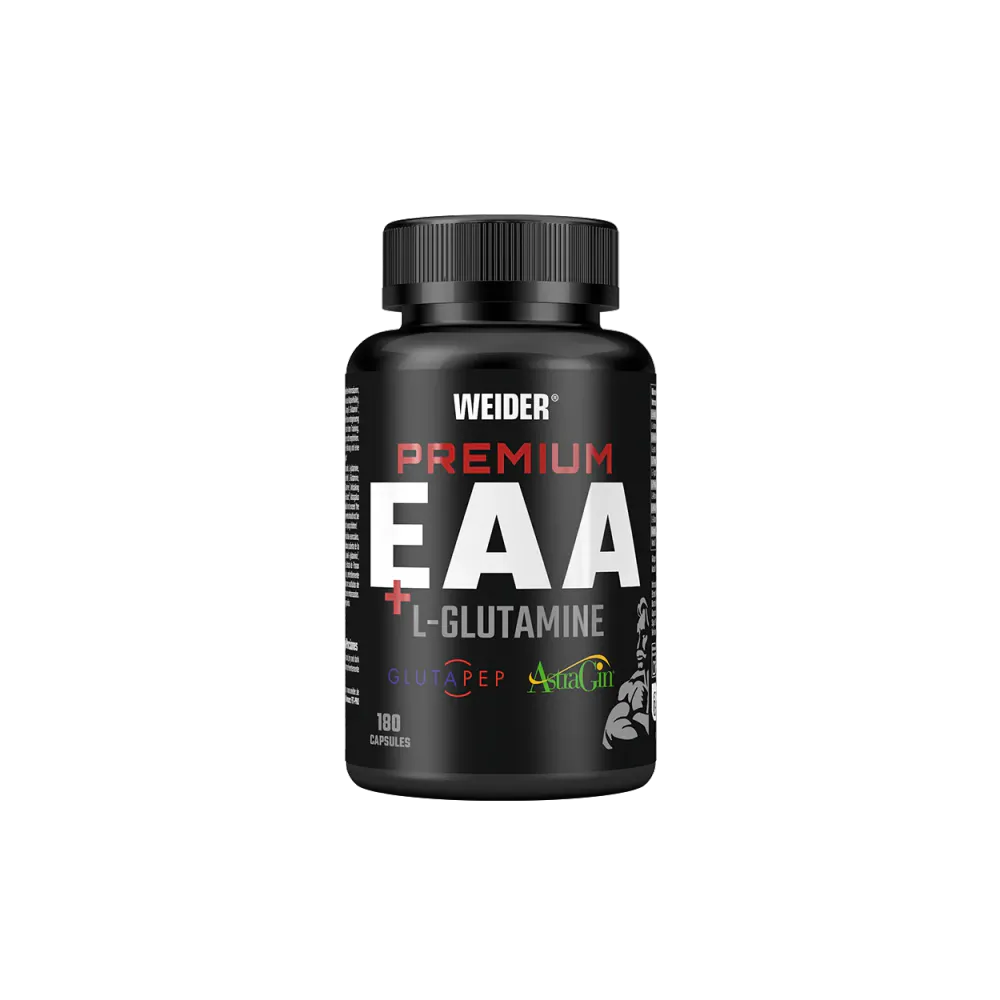 Premium EAA + L-Glutamine 180 kapsler