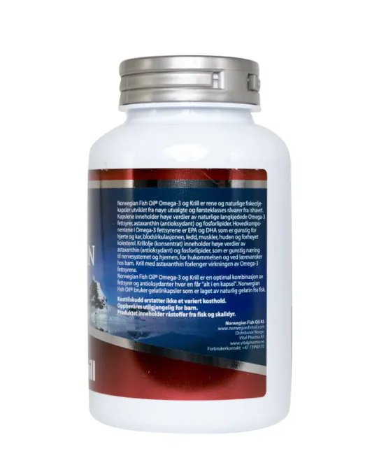 Hovedbilde Norwegian Fish Oil Omega-3 og Krill - 120 kapsler