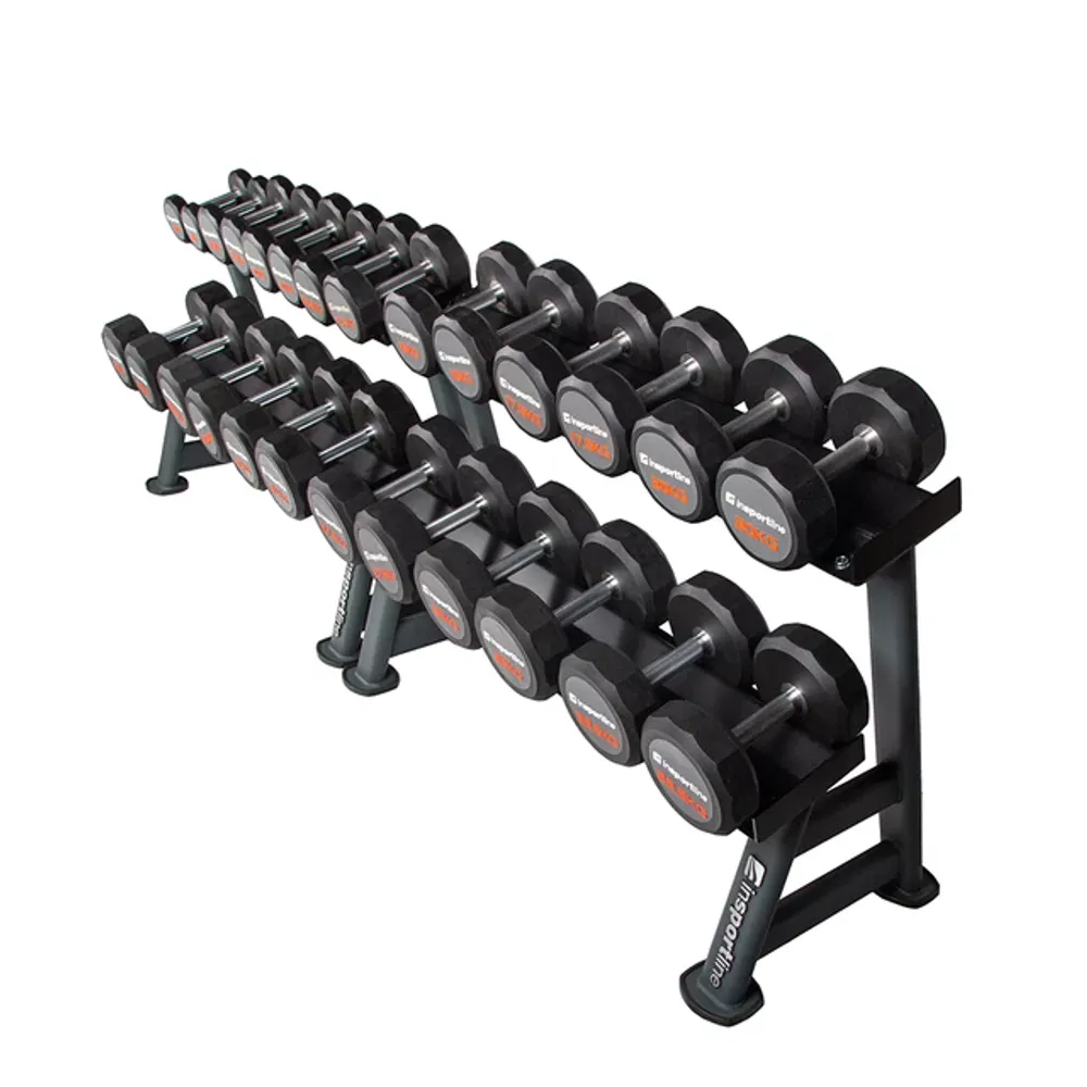 inSPORTline Profi CPU Manualsett 2 x 5–35 kg med stativ