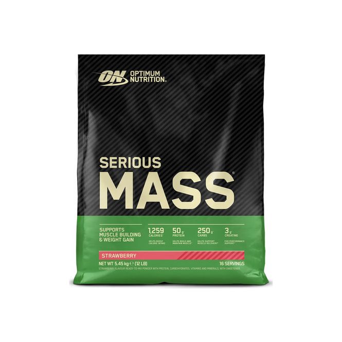 Hovedbilde Optimum Nutrition Serious Mass Strawberry – ...