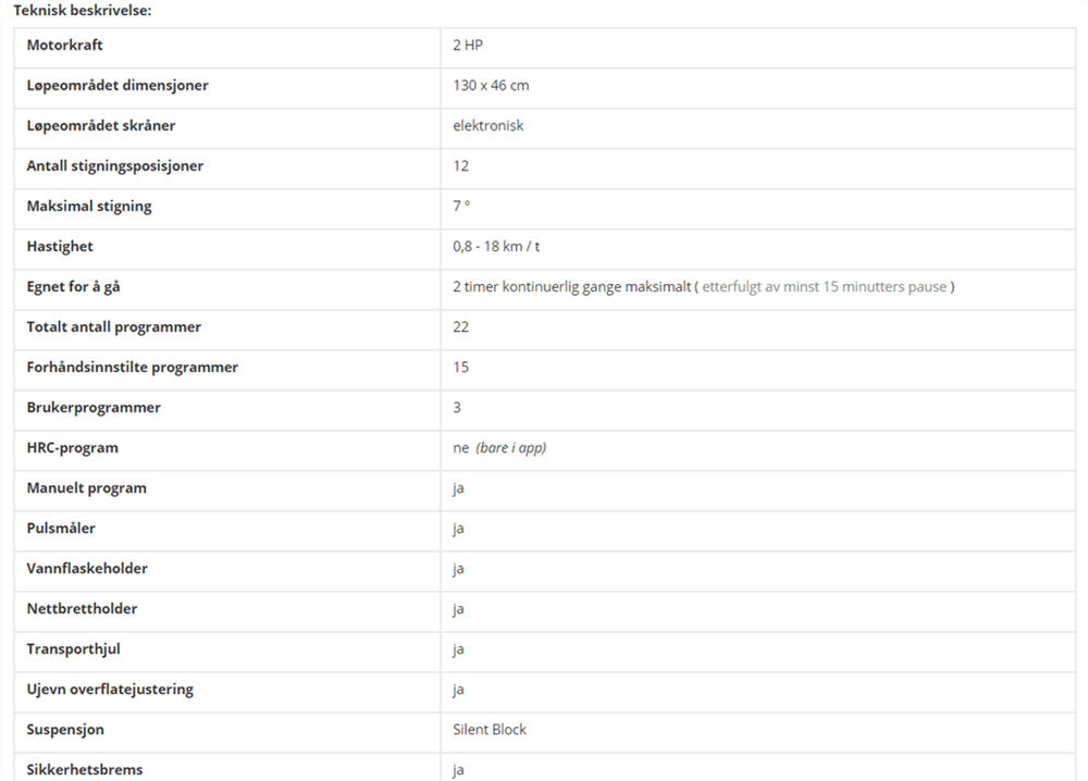 InSPORTline sammenleggbar tredemølle inCondi T30i