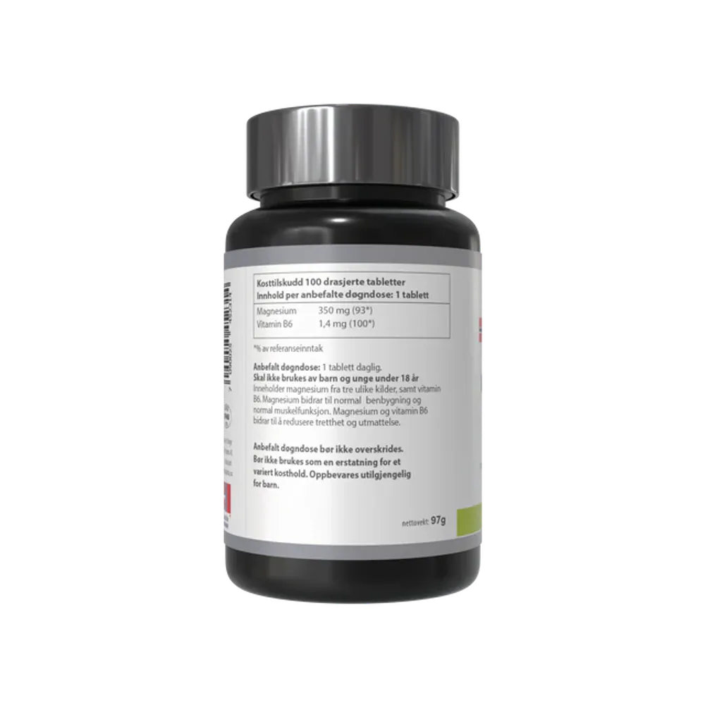 Magnesium + B6 – 120 tabletter