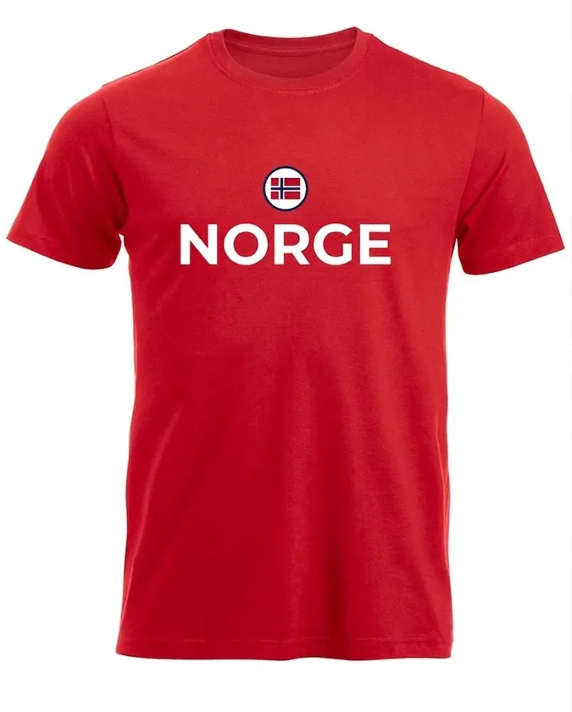 Norge Retro t-shirt  rød