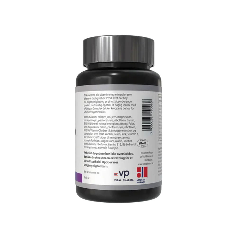 Unique Complex – multivitamin og mineraler